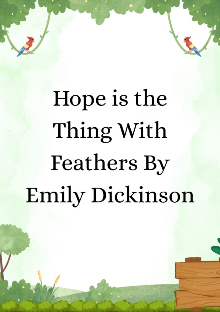 Summary of Hope is the Thing With Feathers