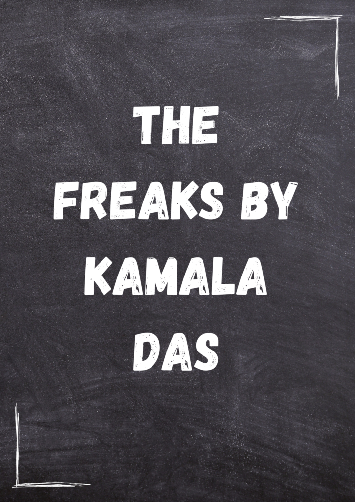 Summary of The Freaks By Kamala Das